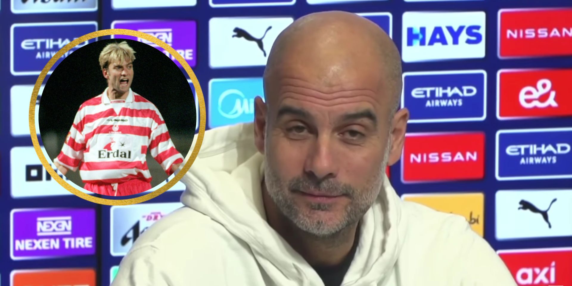 (Video) Guardiola suggests Klopp will have “to play at left-back” for League Cup clash