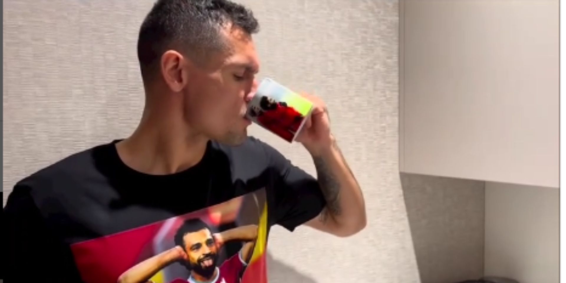 (Video) Lovren shares hilarious Salah obsession in his ‘morning routine’