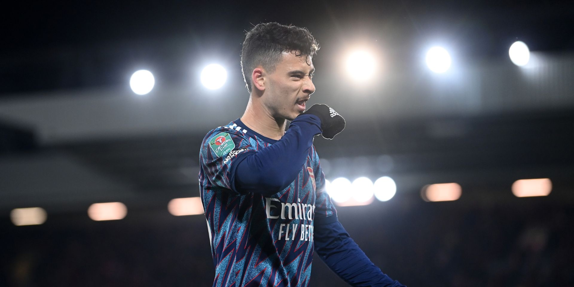 (Image) Arsenal’s Gabriel Martinelli on the ‘very good’ Anfield atmosphere