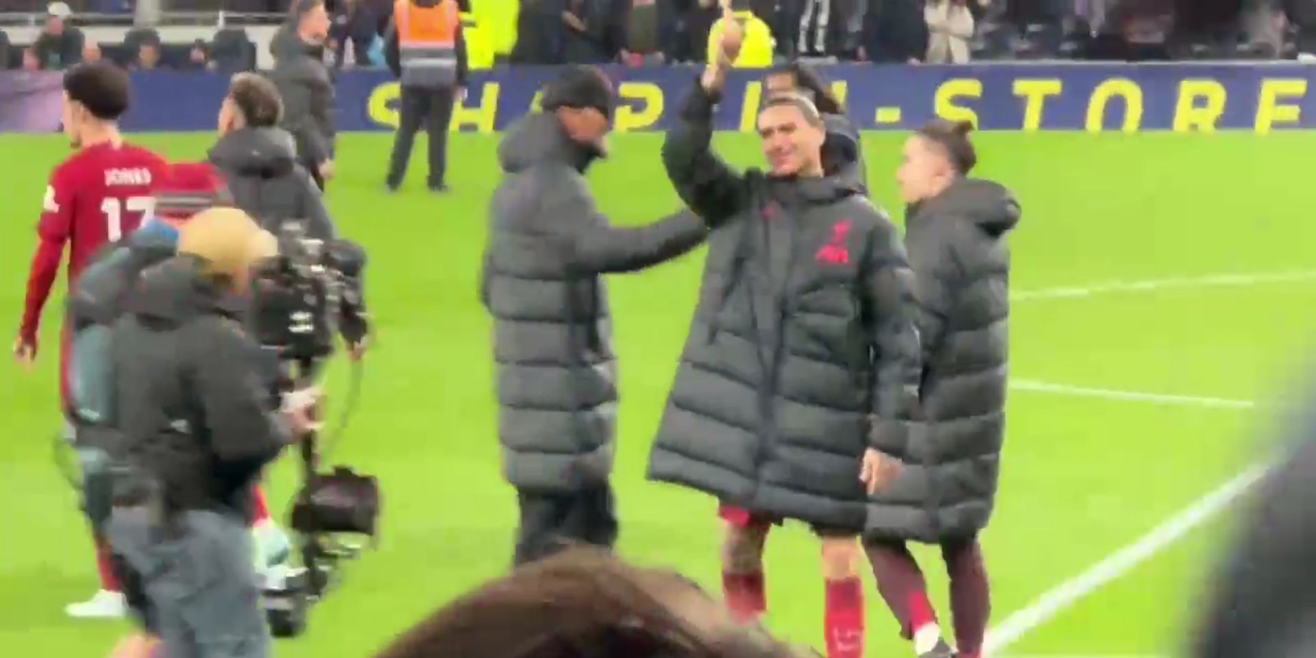 (Video) Nunez joins in with Liverpool fans singing his name after Spurs victory