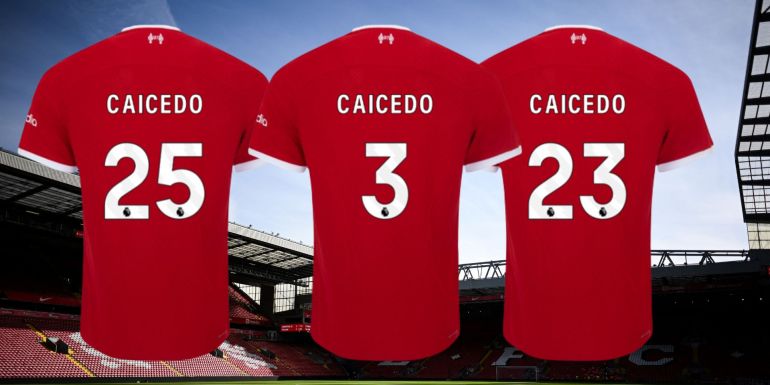 Diaz's career squad numbers & what he could take at Liverpool
