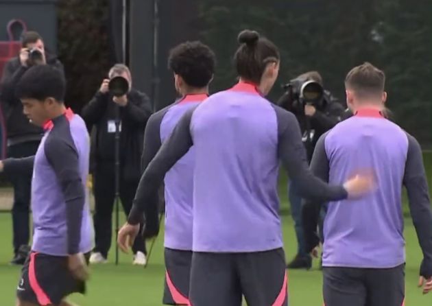 (Video) Nunez and Mac Allister in playful exchange at Liverpool training