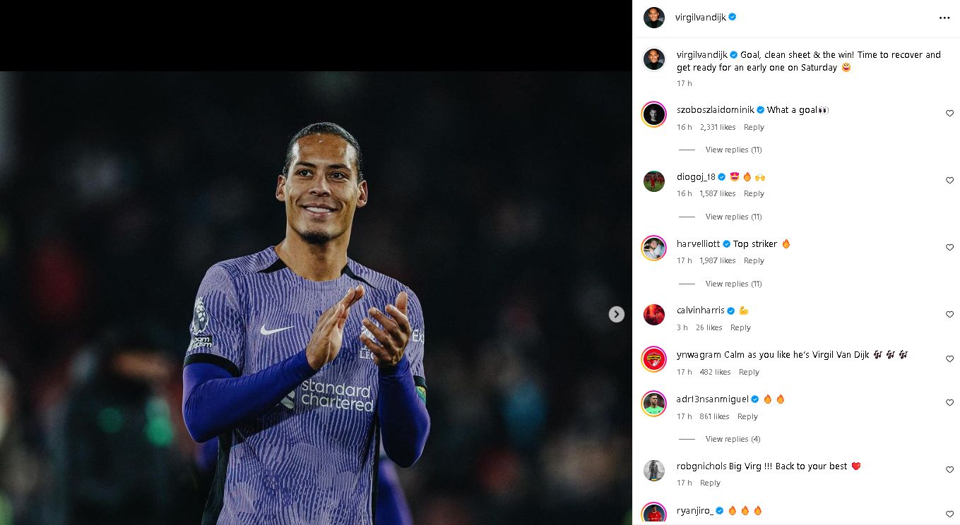 Van Dijk, Szoboszlai, Elliott