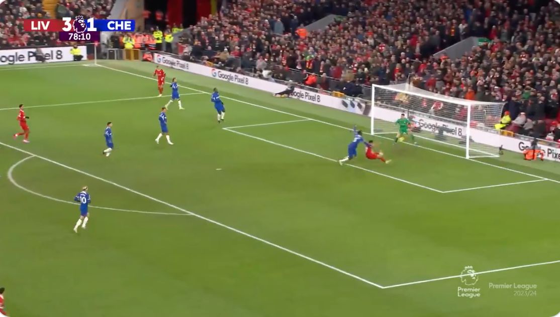 (Video) Stunning team move for Liverpool’s fourth against Chelsea saw every player touch the ball
