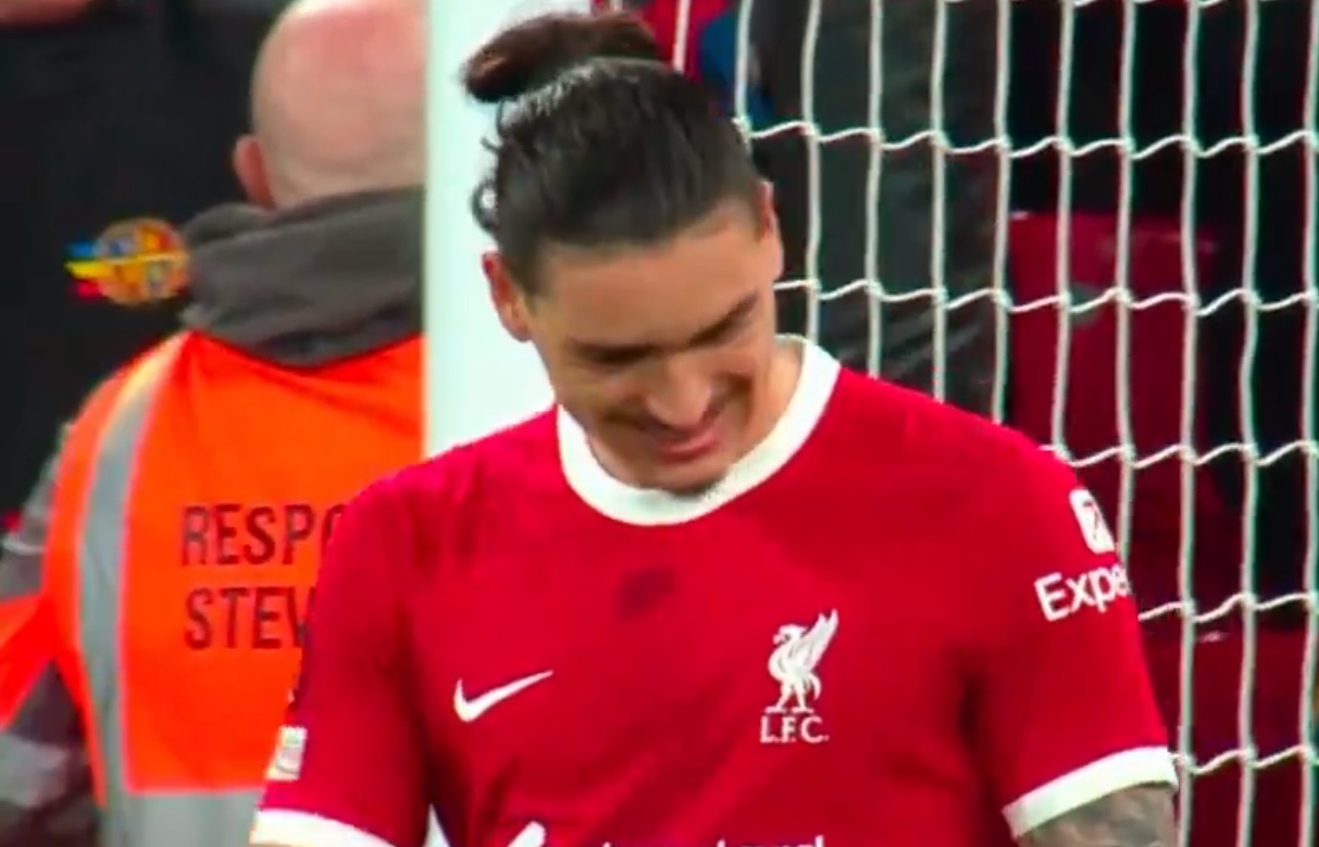 (Video) Darwin Nunez’s reaction to missed sitter will have Liverpool fans howling with laughter