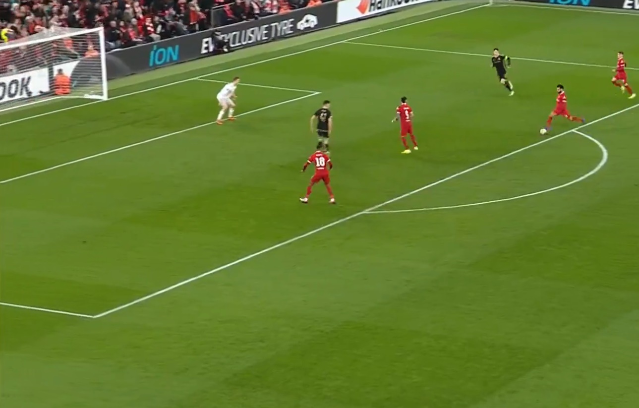 (Video) Mo Salah hits 20 goals for a 7th successive season as Liverpool pummel Sparta early