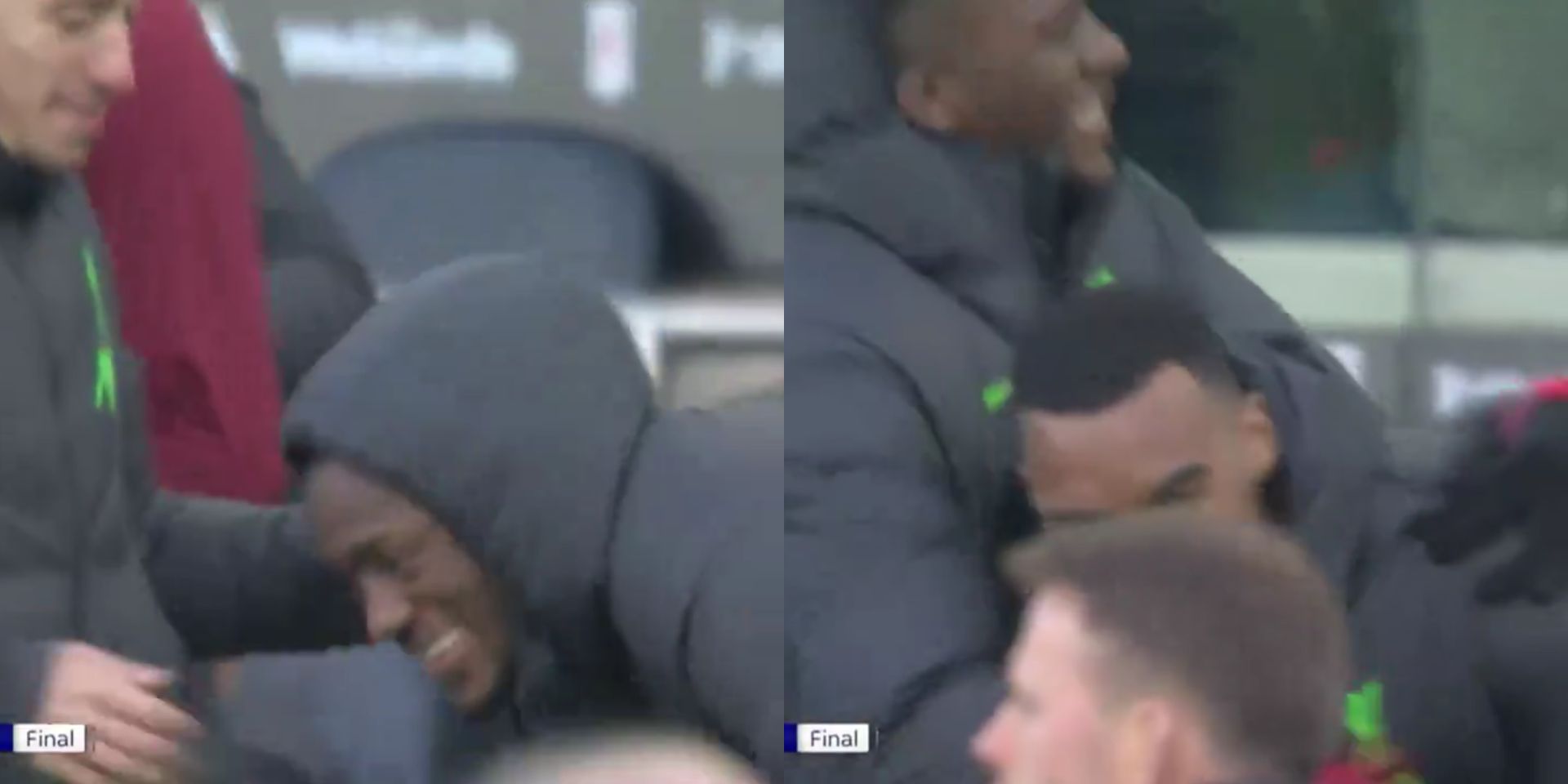 (Video) Konate teases Gravenberch after stealing his Liverpool celebrations