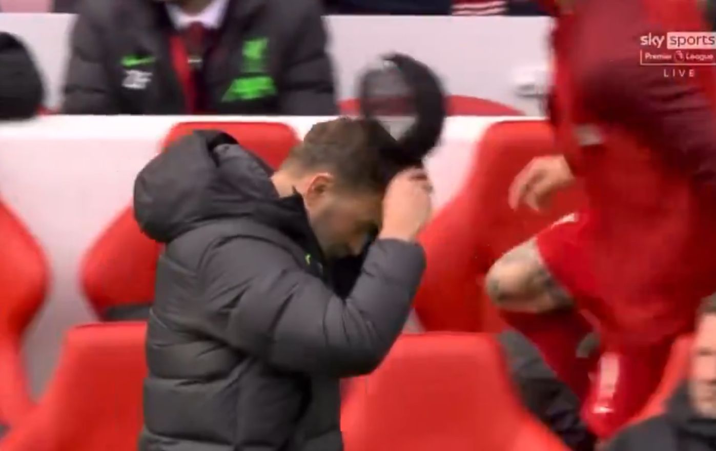 (Video) Watch what Darwin Nunez did on Liverpool bench immediately after Jones miss