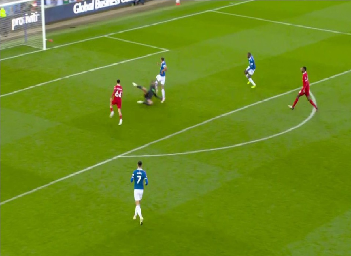 (Images) VAR does it job in coming to Liverpool’s rescue as Everton denied early penalty