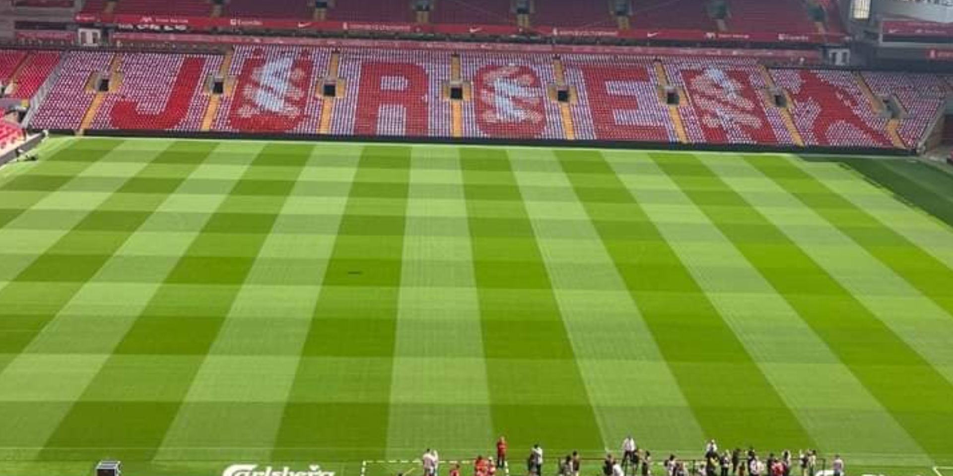 (Image) BTS pictures show Anfield’s plan to celebrate Klopp ahead of final game