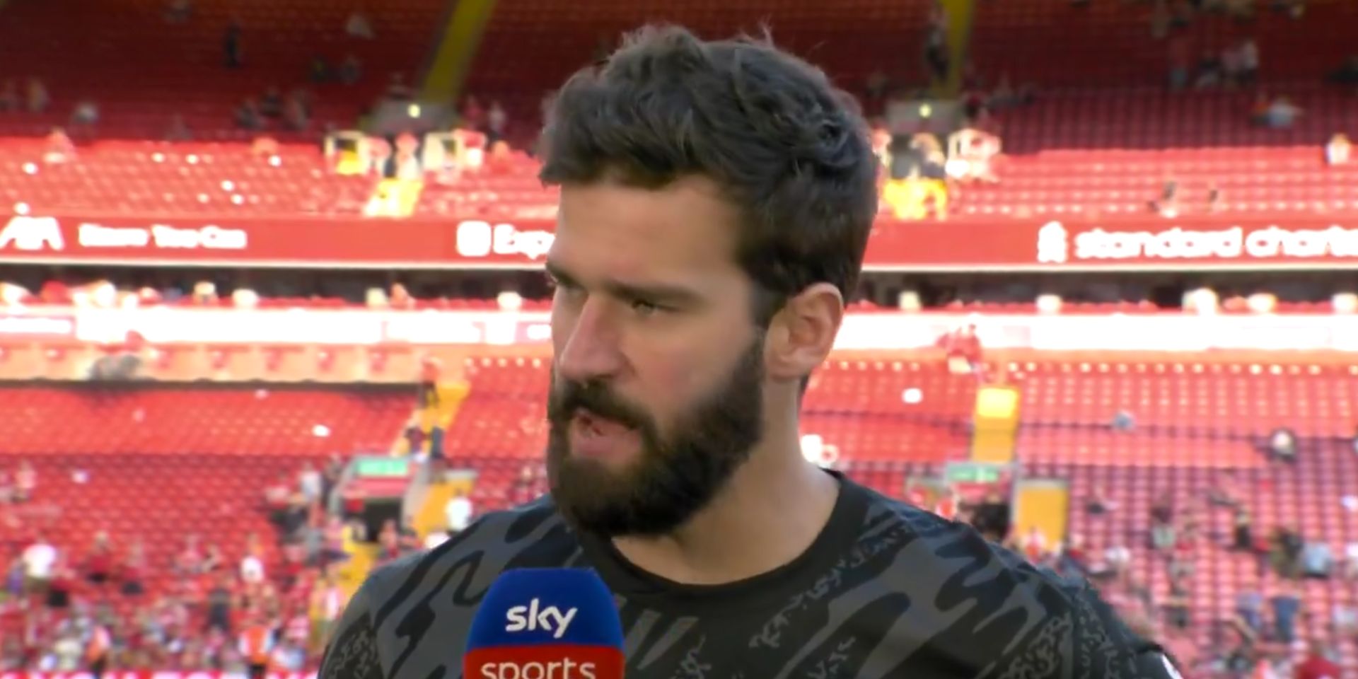 (Video) Alisson labels Klopp the ‘special one’ in brilliant Anfield tribute to his boss