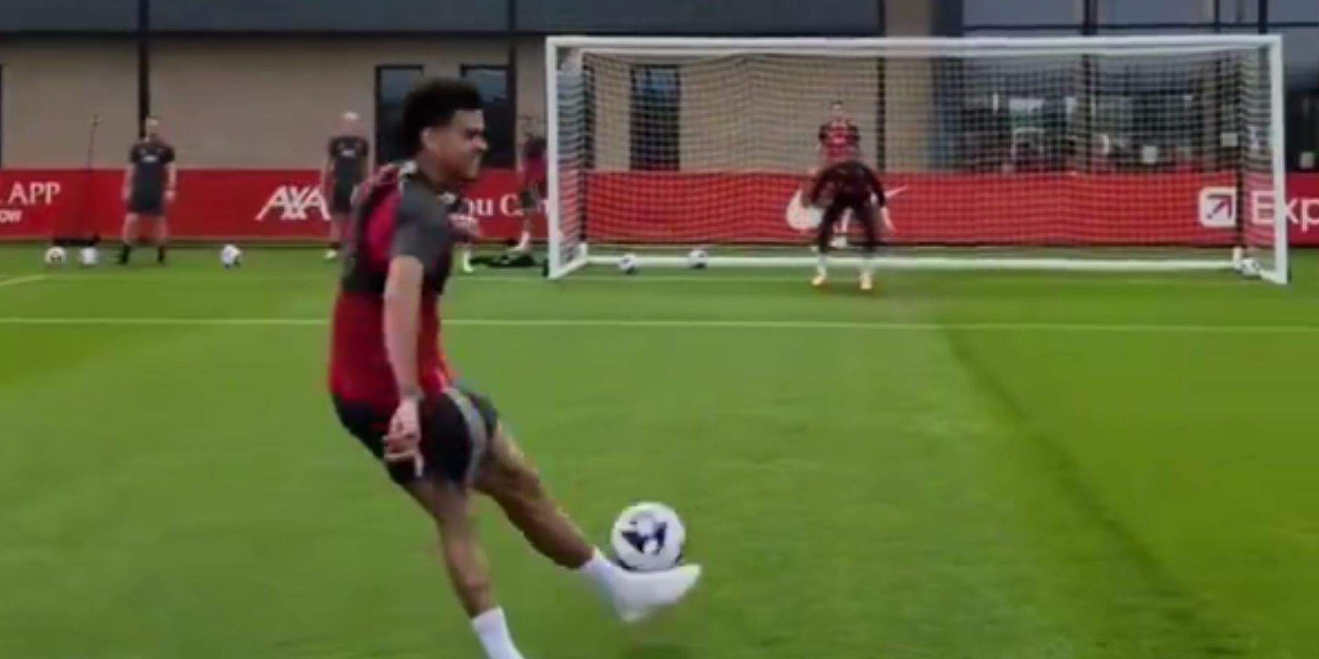 (Video) Gakpo in goal can’t stop Diaz’s no-look effort in brilliant training moment