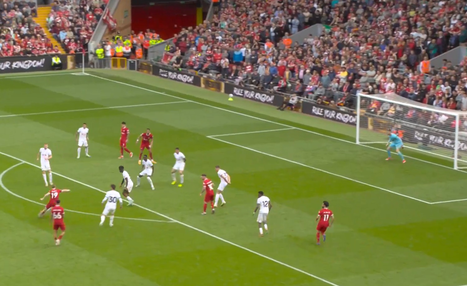 (Video) Harvey Elliott unleashes Louvre-worthy finish as Liverpool run riot at raucous Anfield