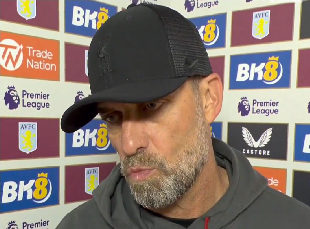 (Video) ‘Don’t even know how’ – Klopp left baffled by one moment from Liverpool’s draw at Villa
