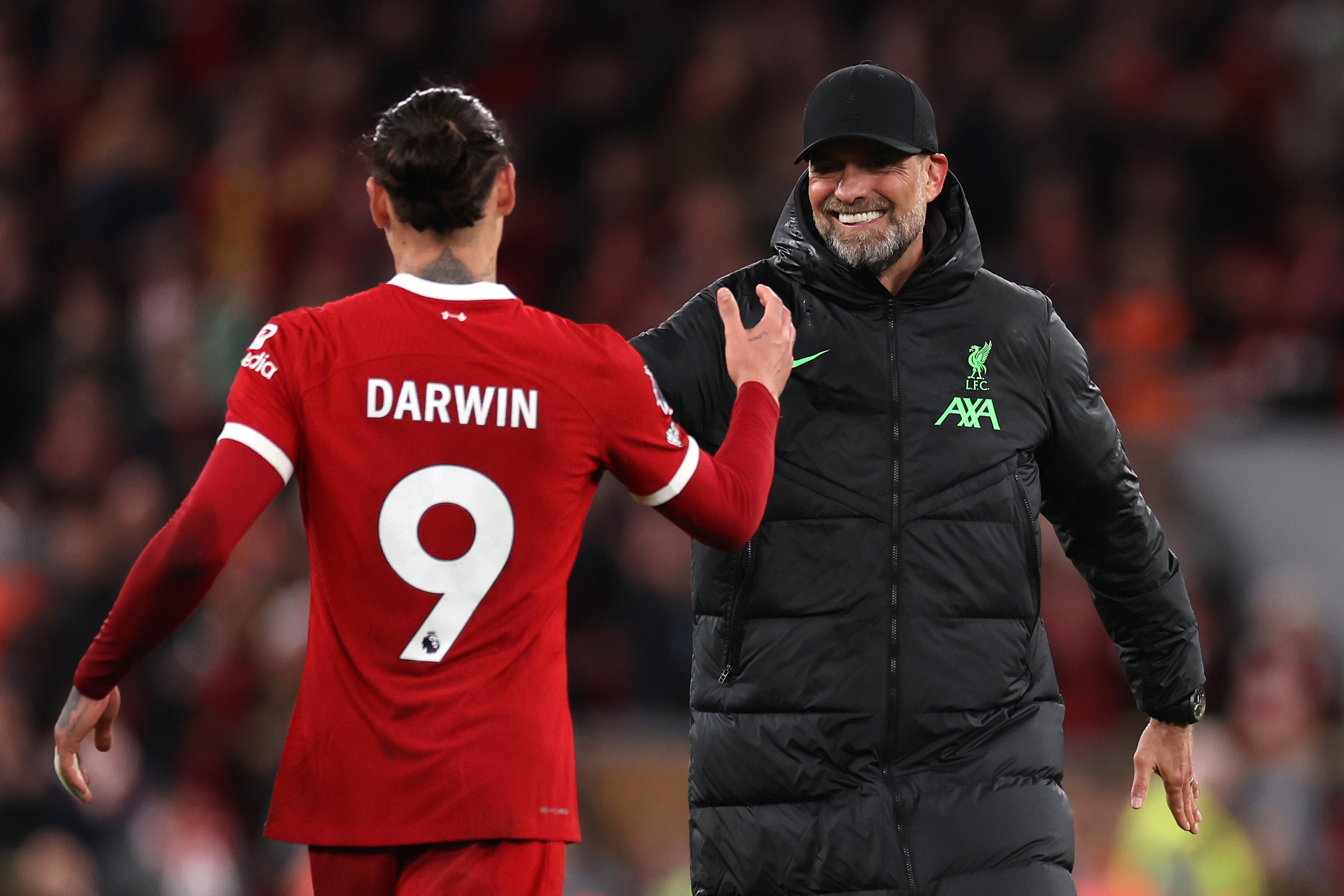 Darwin Nunez shares the two-word message Klopp gave him in response to opposition fans’ taunts