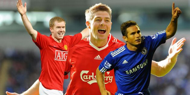 Gerrard, Lampard, Scholes, Tonge