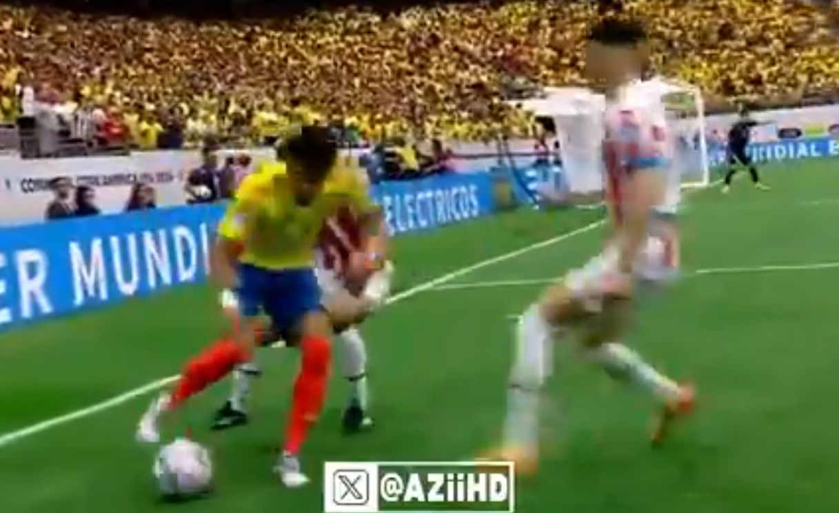 (Video) Luis Diaz should be arrested after illegally dizzying dribble for Colombia last night