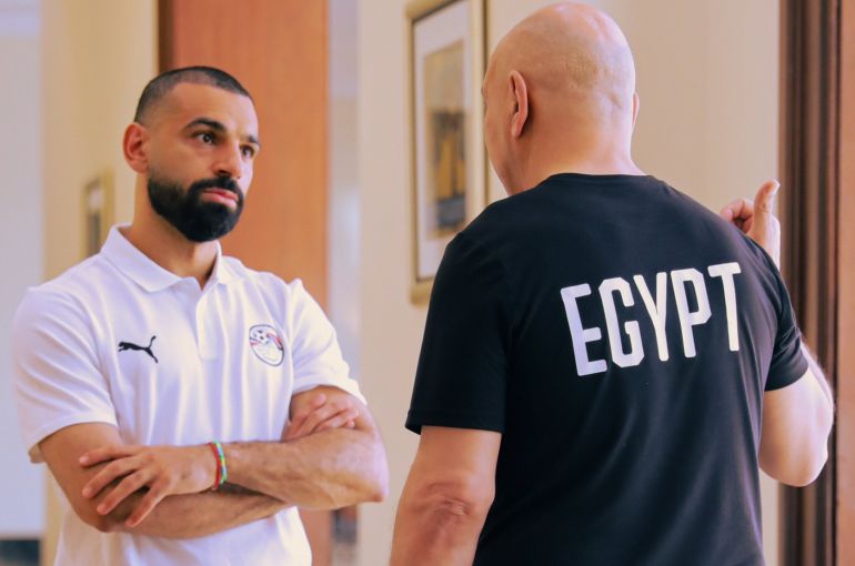 Salah's clean-shaven hairstyle Egypt national team camp doesn't look real