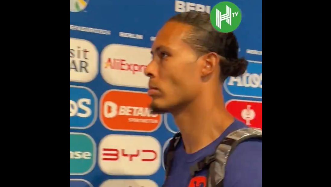 (Video) What Virgil van Dijk did after Netherlands’ defeat to Austria proves how furious he was
