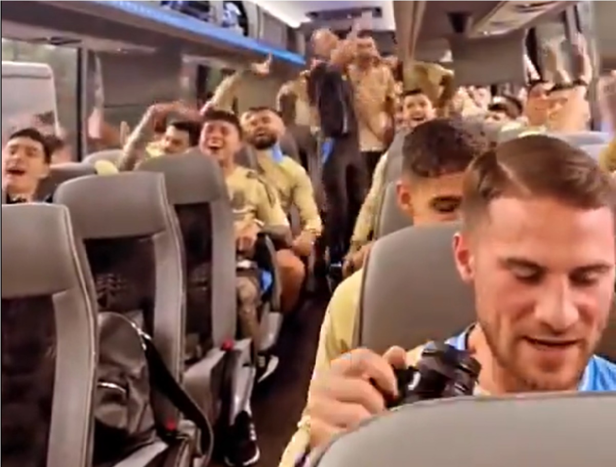 (Video) Alexis Mac Allister was in his own world during raucous Argentina players’ singsong