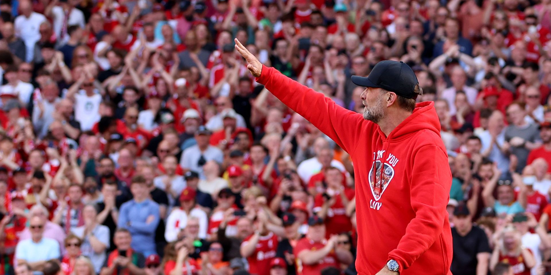 (Video) Liverpool unveil Anfield change with Klopp and Slot honoured