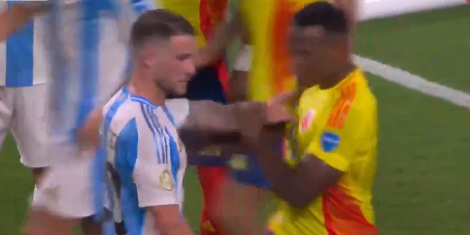 (Video) Alexis Mac Allister tussles during Copa America final
