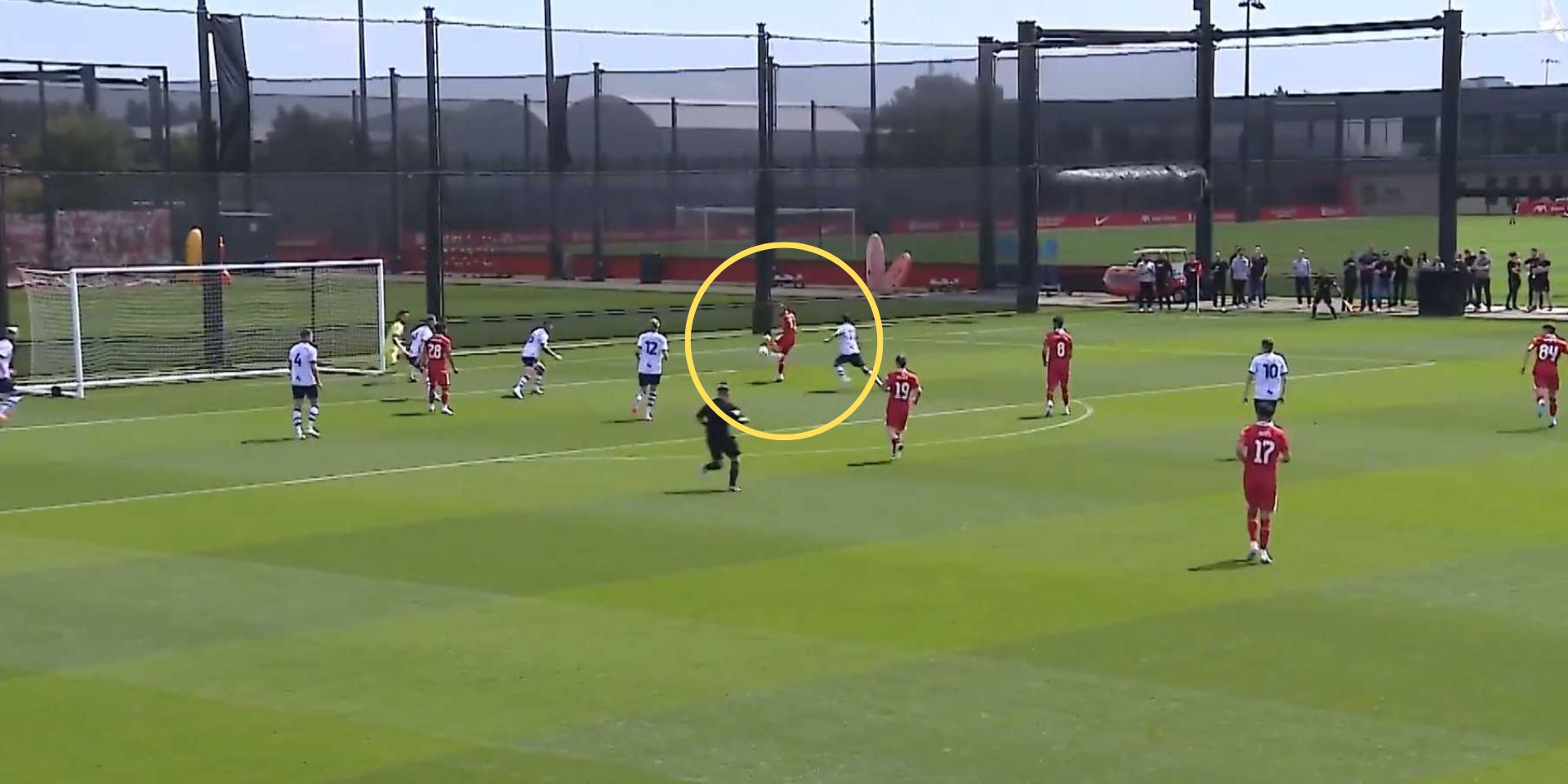 (Video) Salah inches away from wonderful volley in Slot’s maiden game