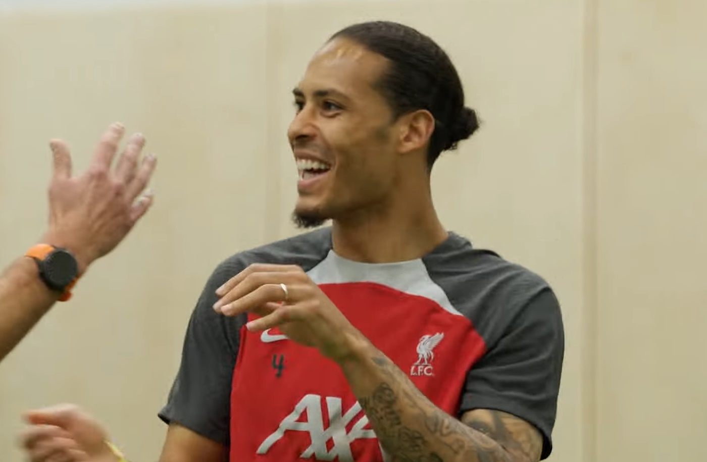 (Video) Virgil van Dijk jokingly suggests why some Liverpool teammates may be ‘sick’ of him