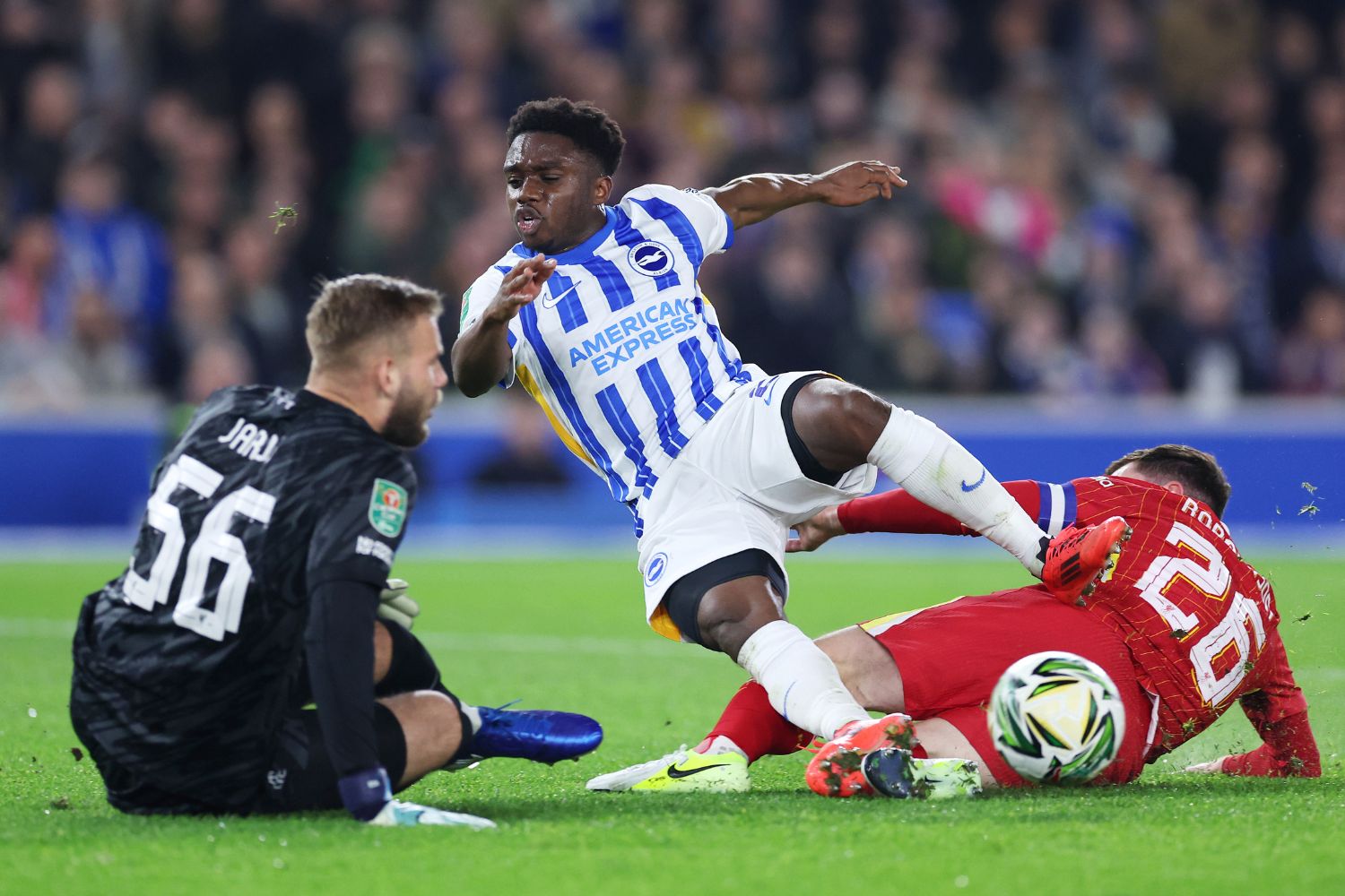 Vitezslav Jaros in action against Brighton