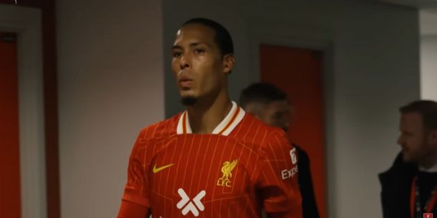 Virigl van Dijk whistling after Liverpool win