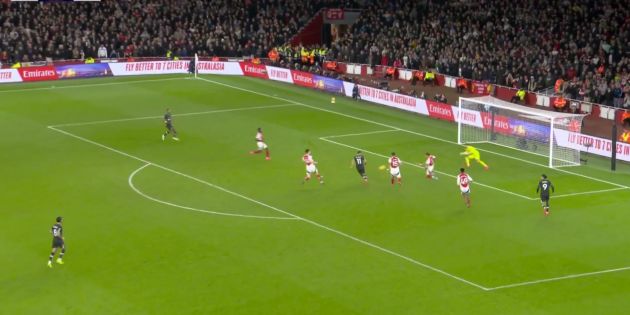 Mo Salah scores against Arsenal