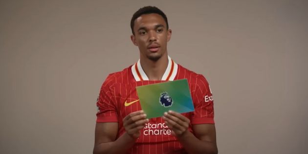 Alexander-Arnold speaking about Mo Salah