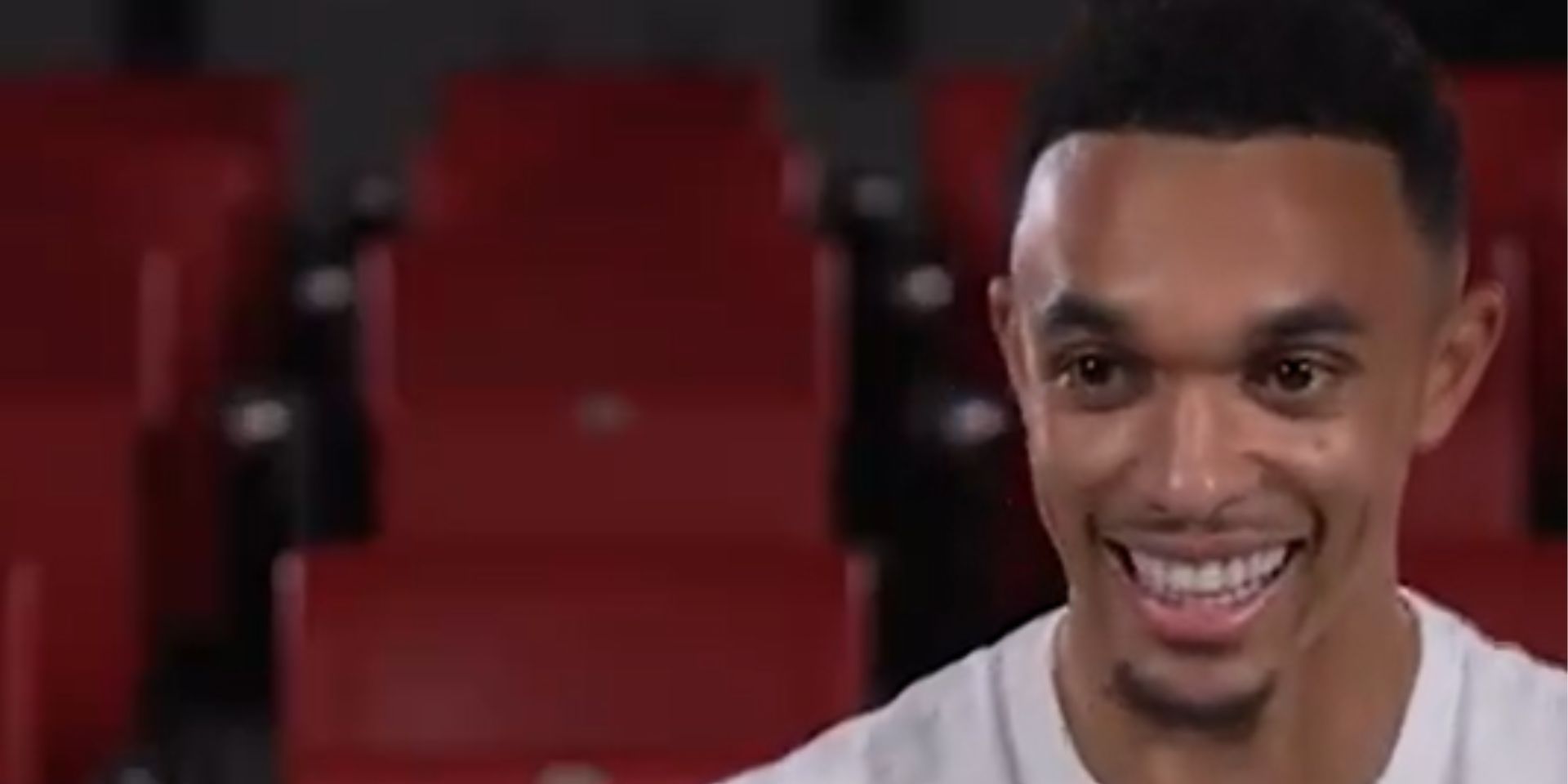 Trent Alexander-Arnold laughs about Gerrard celebration