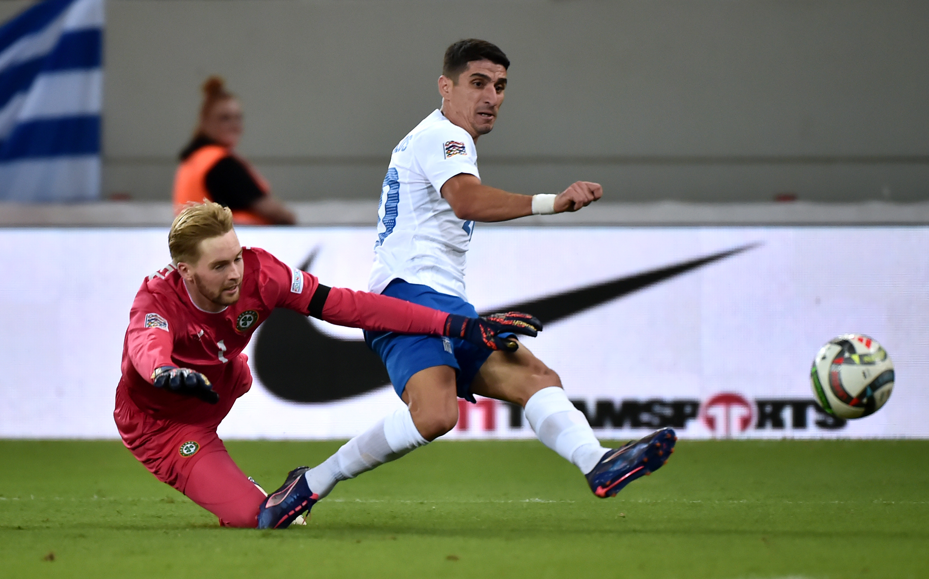 Caoimhin Kelleher's error was ruthlessly punished by Petros Mantalos