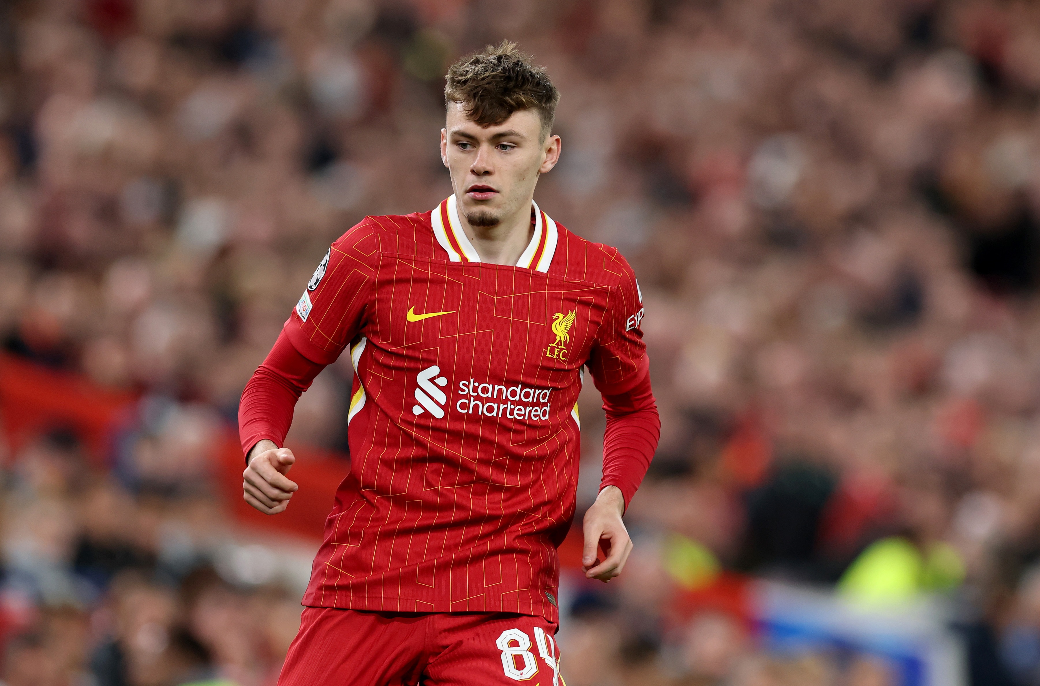 Liverpool's Conor Bradley has attracted praise for his distribution