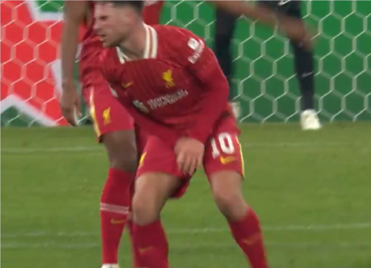 Video) Mac Allister takes a ball in the groin during Liverpool win v Leipzig