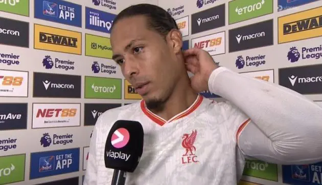 Van Dijk speaks to press after 1-0 win