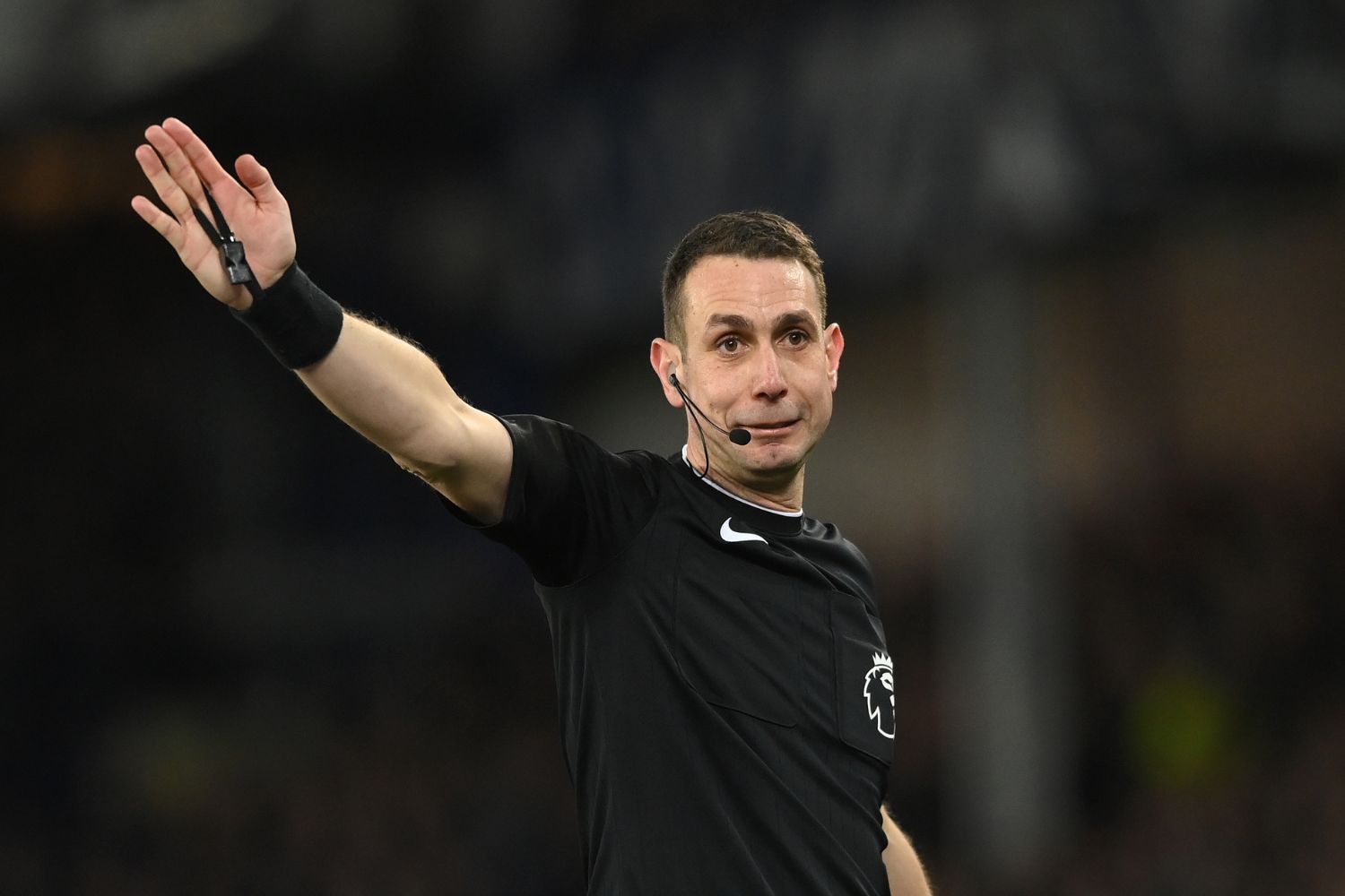 David Coote in action as a Premier League referee