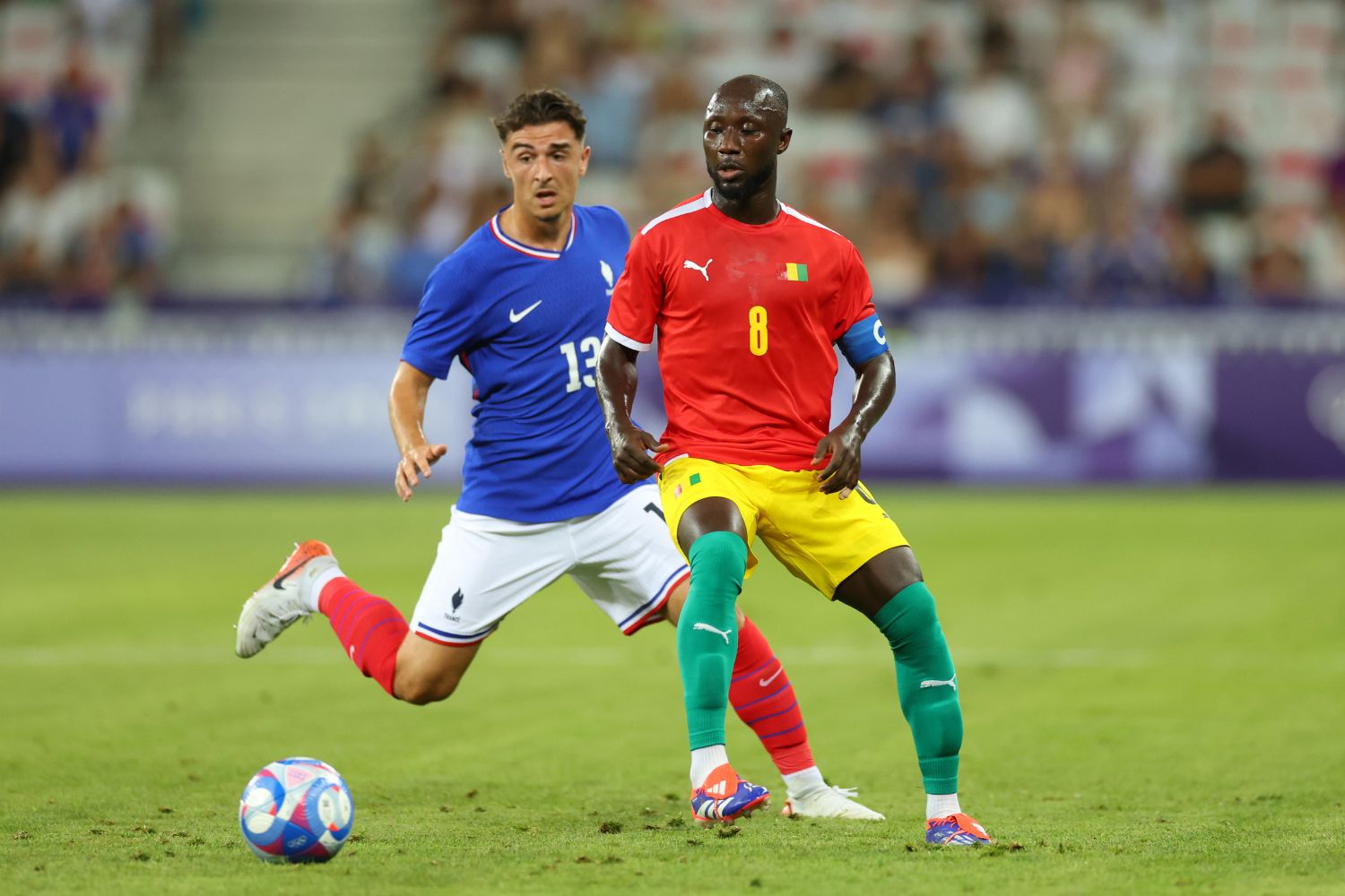 Naby Keita plays for Guinea at the Olympics