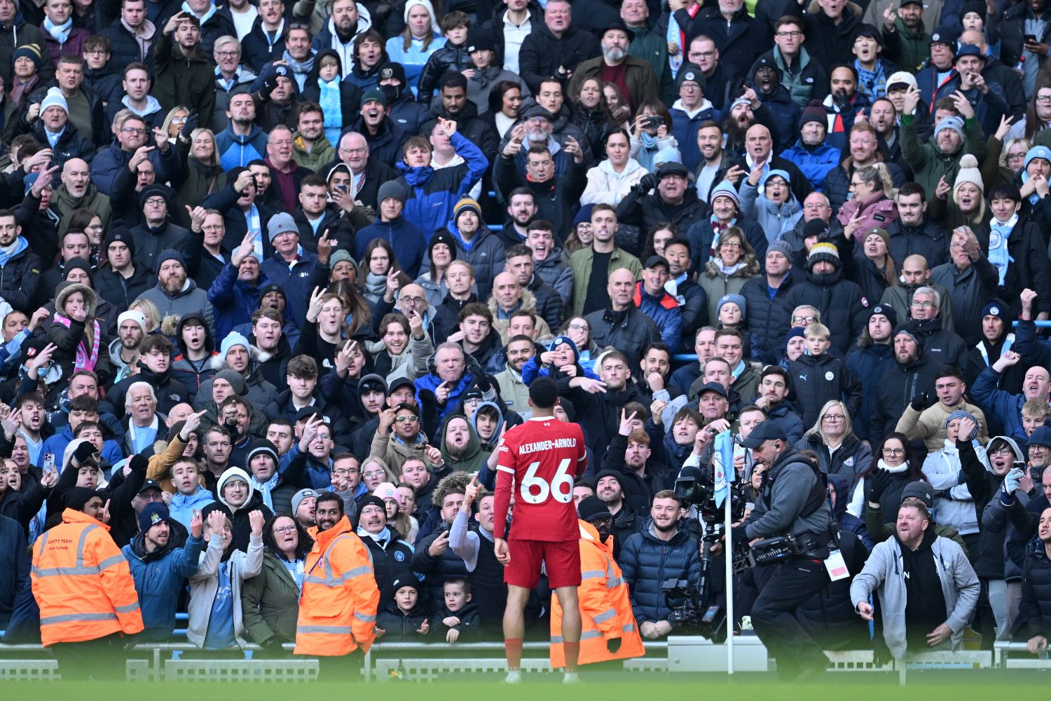 Trent Alexander-Arnold scores against Manchester City