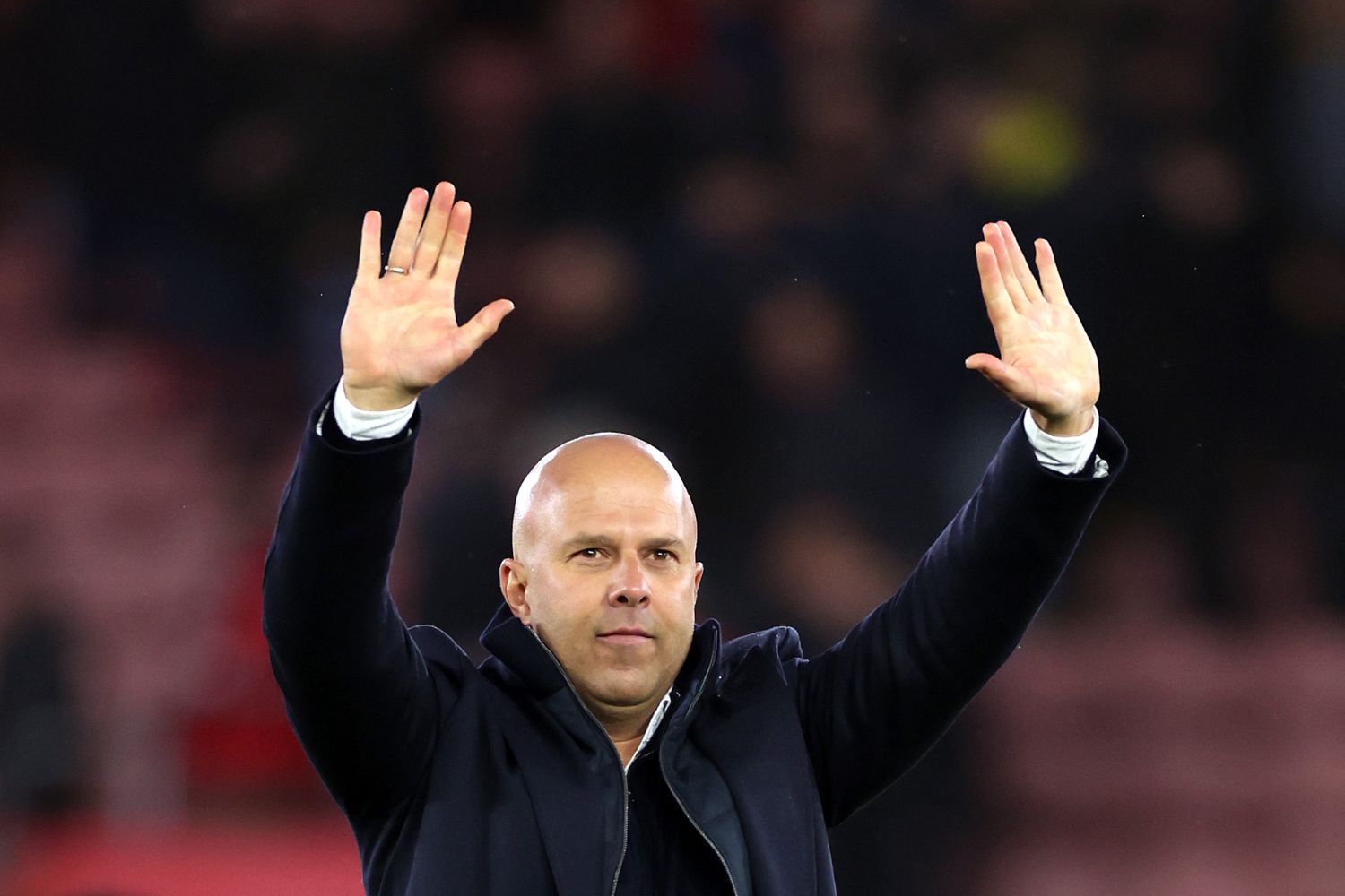 Arne Slot salutes Liverpool fans at Southampton