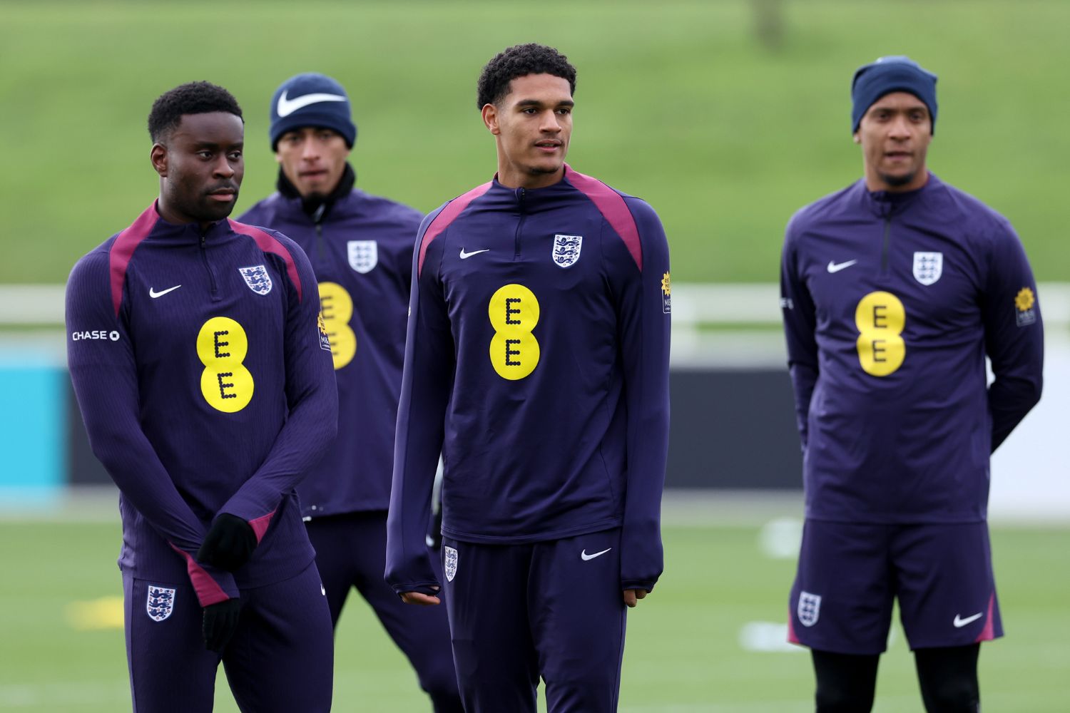 Jarell Quansah in training for England 