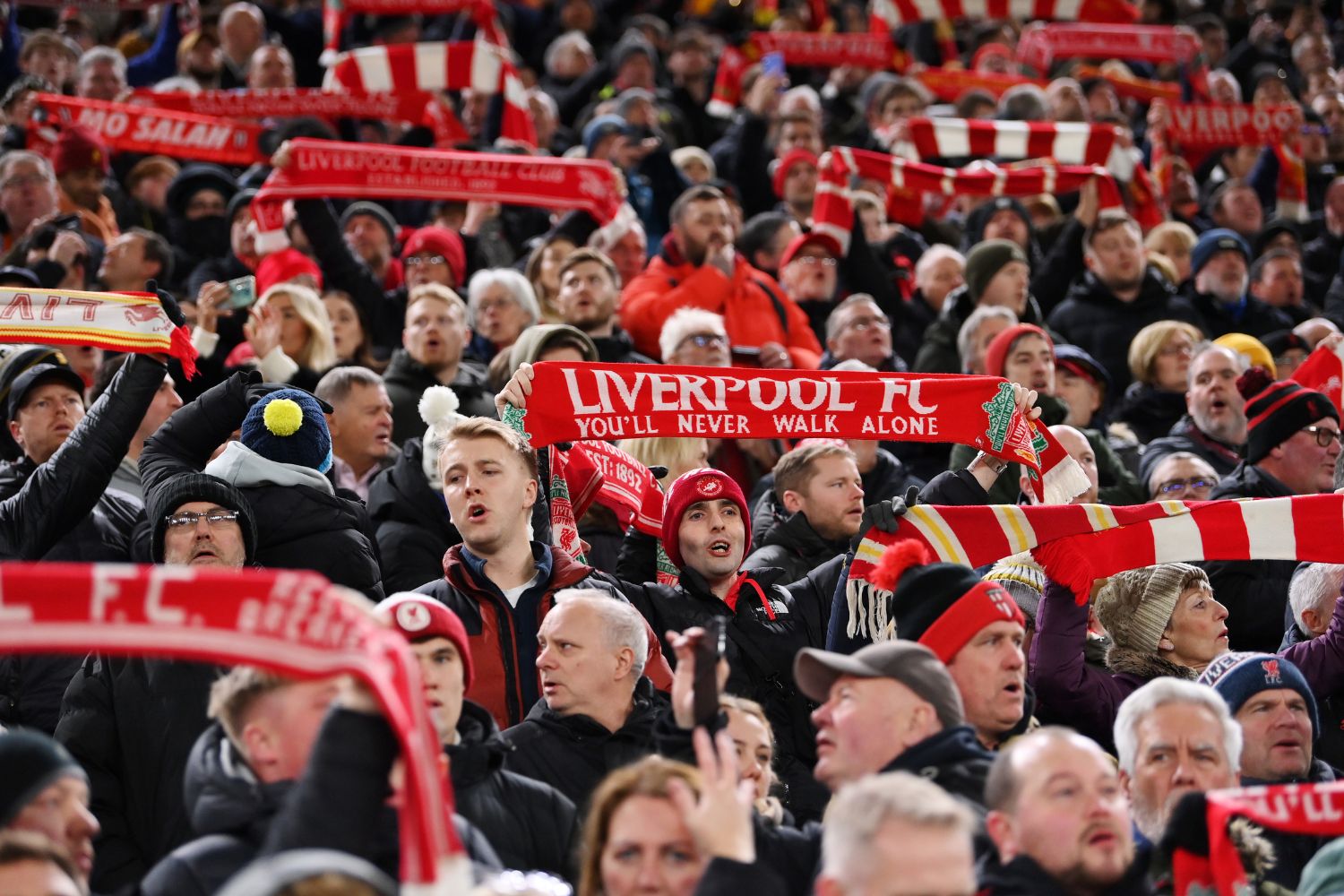 Liverpool fans against Real Madrid