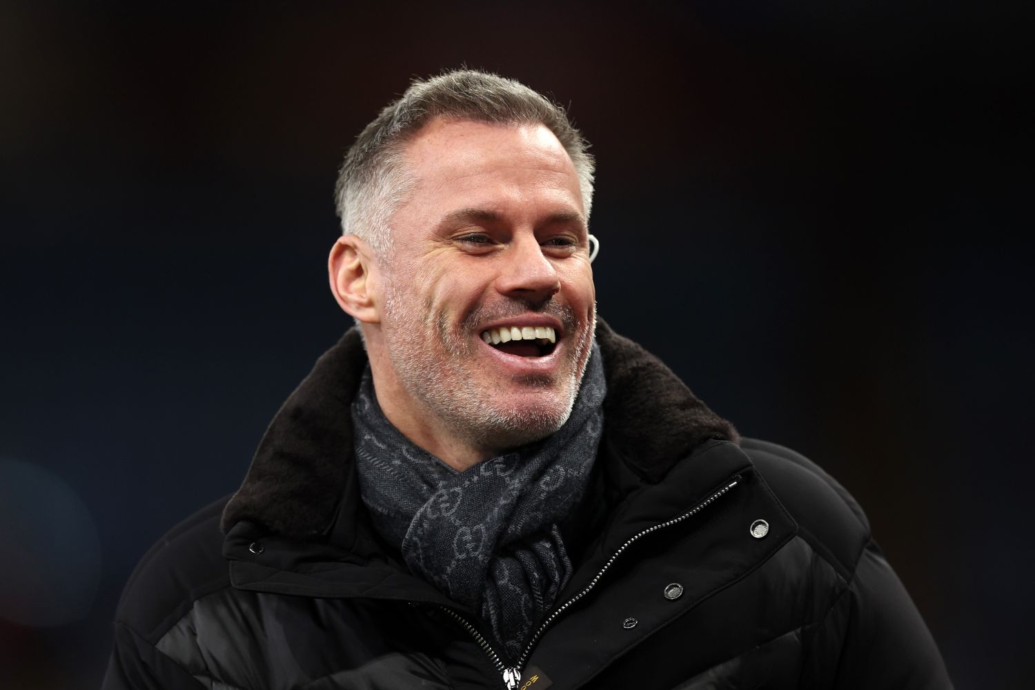 Jamie Carragher laughing