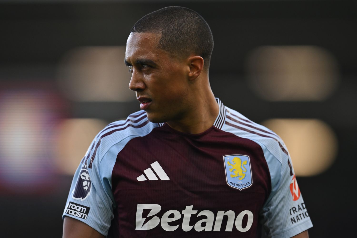 Youri Tielemans in action for Aston Villa