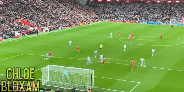 Fan footage of Salah's goal against Brighton