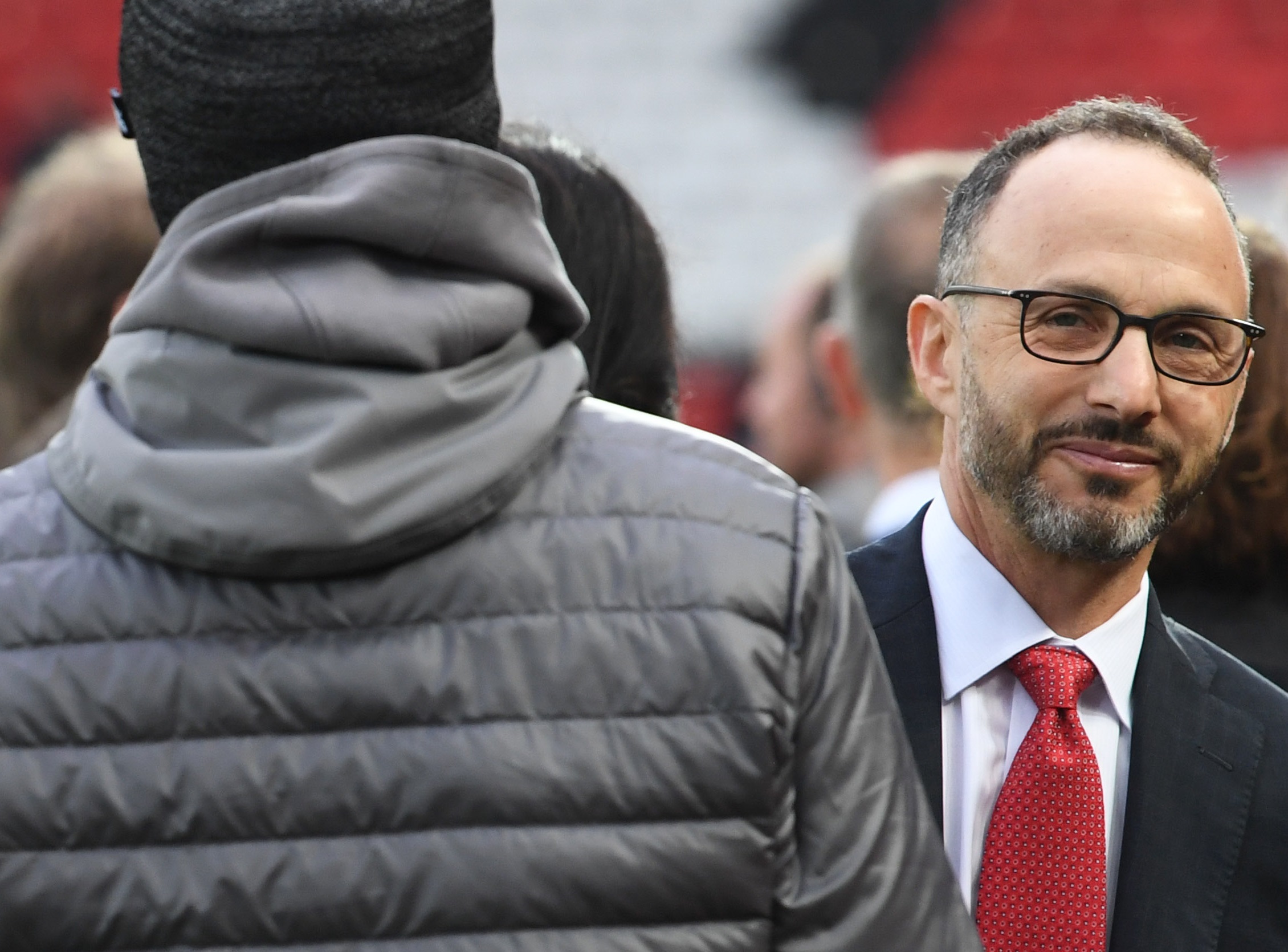 Mike Gordon (right) at Anfield in 2019.