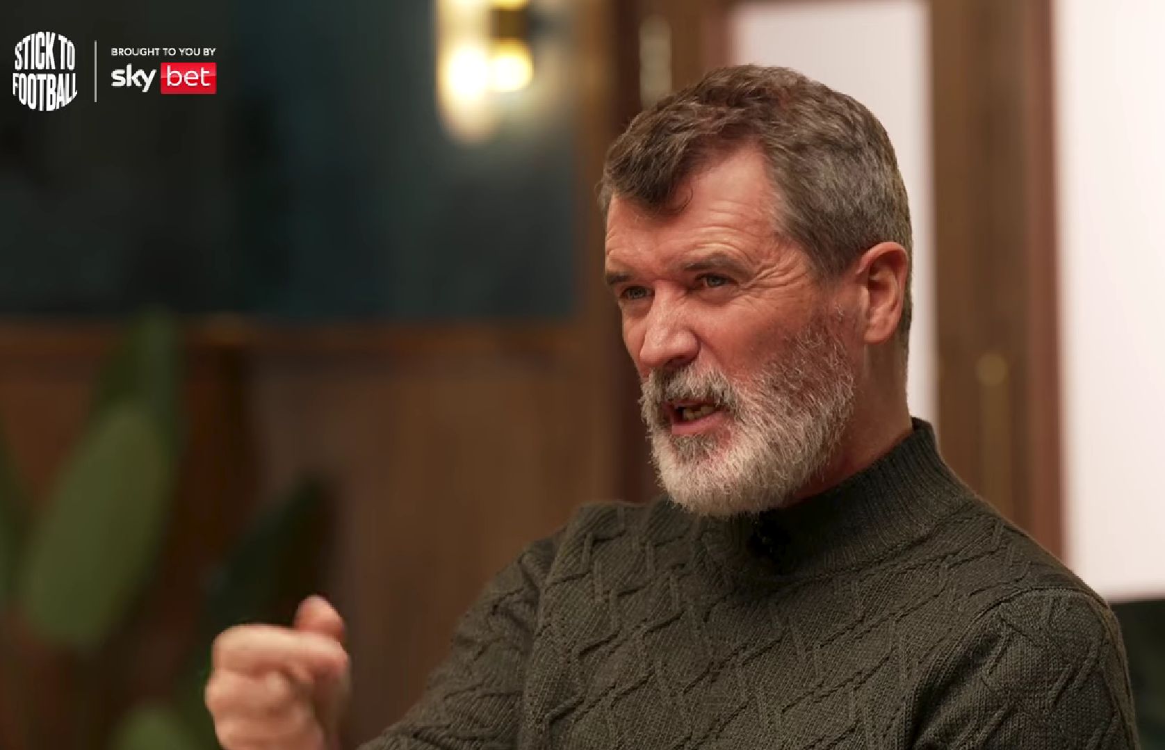 Former Manchester United midfielder Roy Keane on Sky Bet's The Overlap.