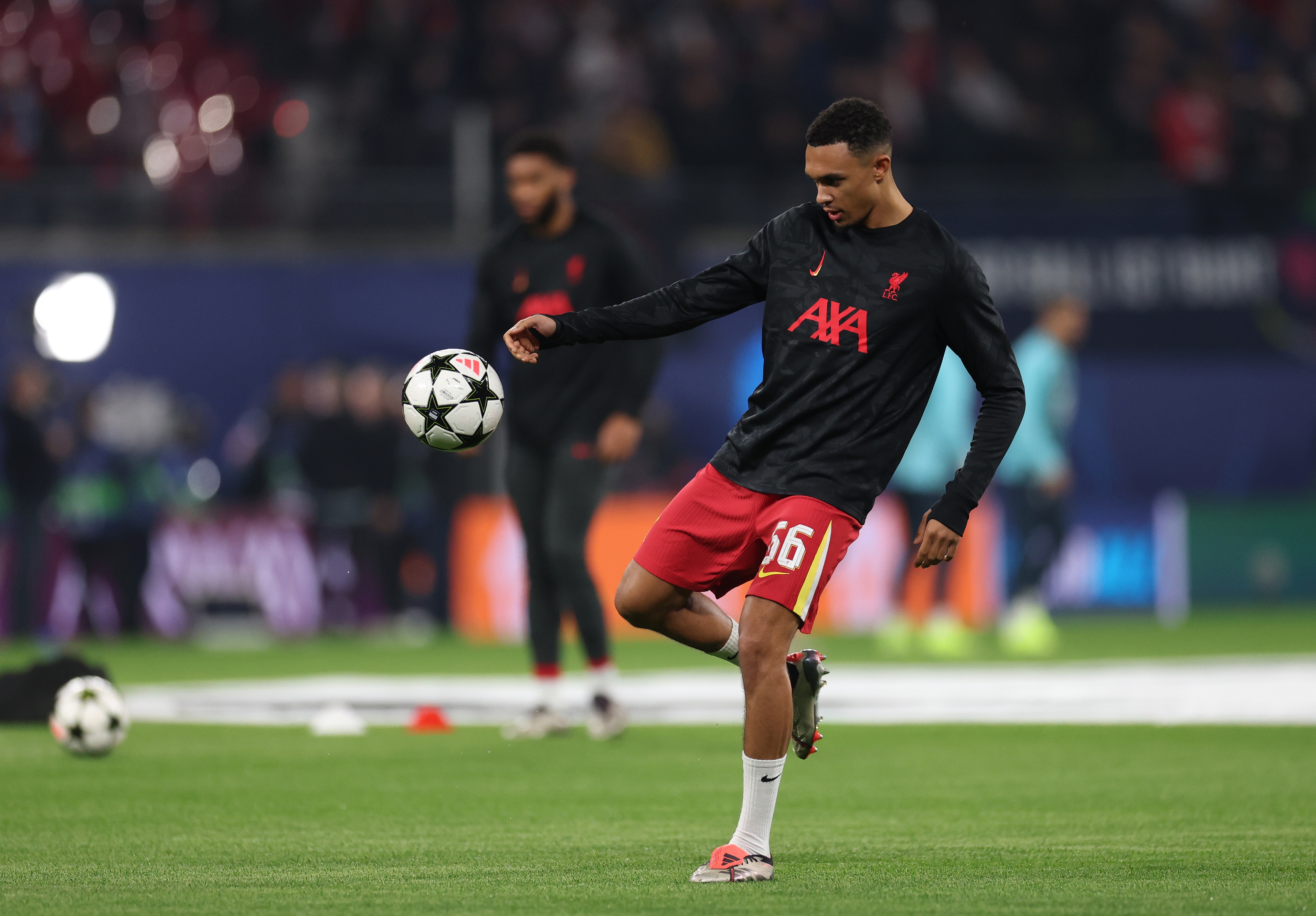 Real Madrid transfer target Trent Alexander-Arnold in action for Liverpool F.C..