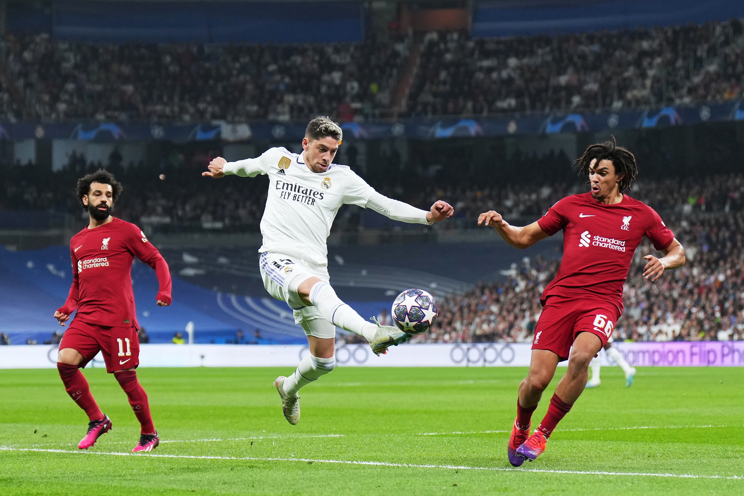 Trent Alexander-Arnold and Real Madrid midfielder Fede Valverde.